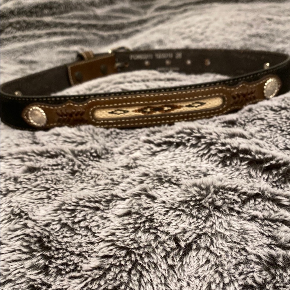 Nocona Brown and Silver Leather